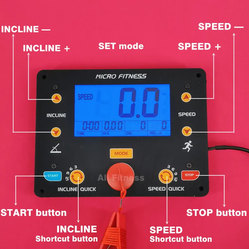 Treadmill display screen control board suitable
