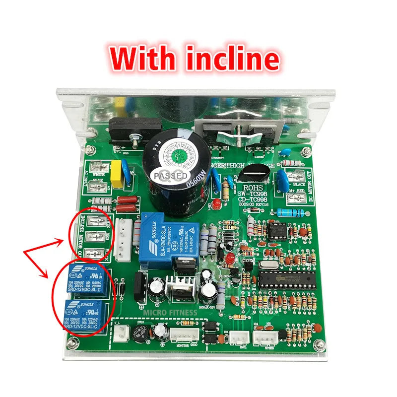 Treadmill Motor Controller ROHS SW-TC998 CD-TC998 Mainboard lower Control board Driver power supply board Circuit board