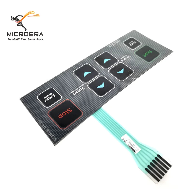 Treadmill Quick Start Stop Button Keyboard Film for Vision Fitness T80 Treadmill Button Film Button Sticker Membrane Switch
