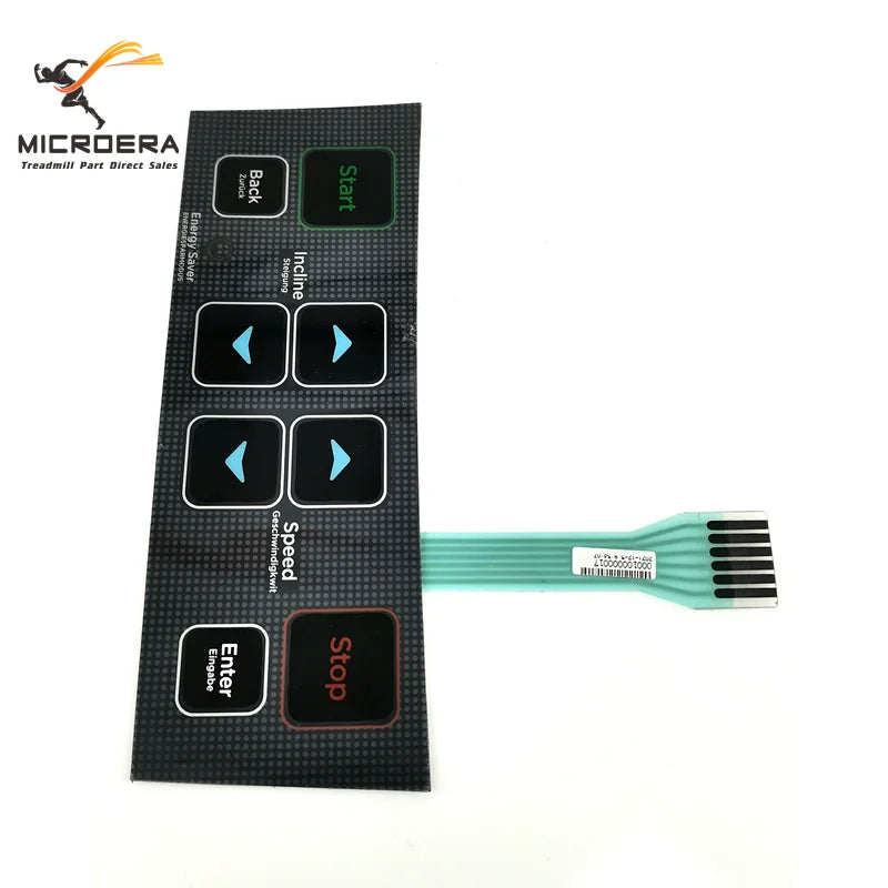Treadmill Quick Start Stop Button Keyboard Film for Vision Fitness T80 Treadmill Button Film Button Sticker Membrane Switch