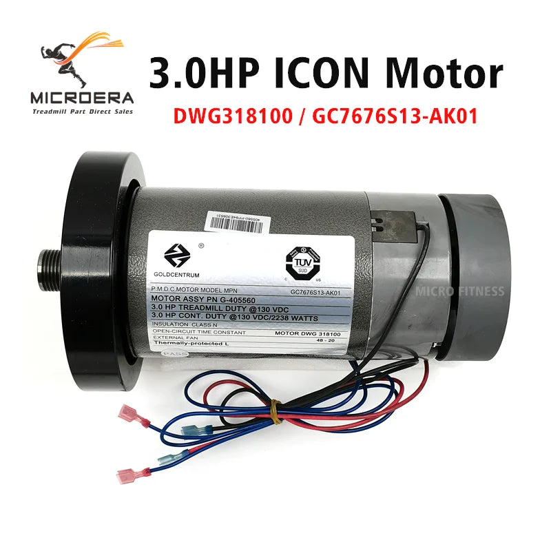DWG318100 Treadmill Motor DC 3.0HP 180V 130V Electric Motor, Engine Motor for ICON PROFORM Nordic track Nordictrack Treadmill