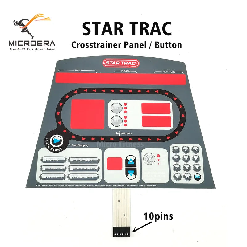 For STAR TRAC Crosstrainer Panel star trac Button membrane switch Control panel numeric keypad star trac elite 6230-SINTPO