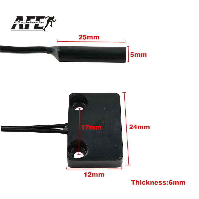 2 Pin Treadmill Magnetic Speed Sensor Treadmill Cylindrical Sensor