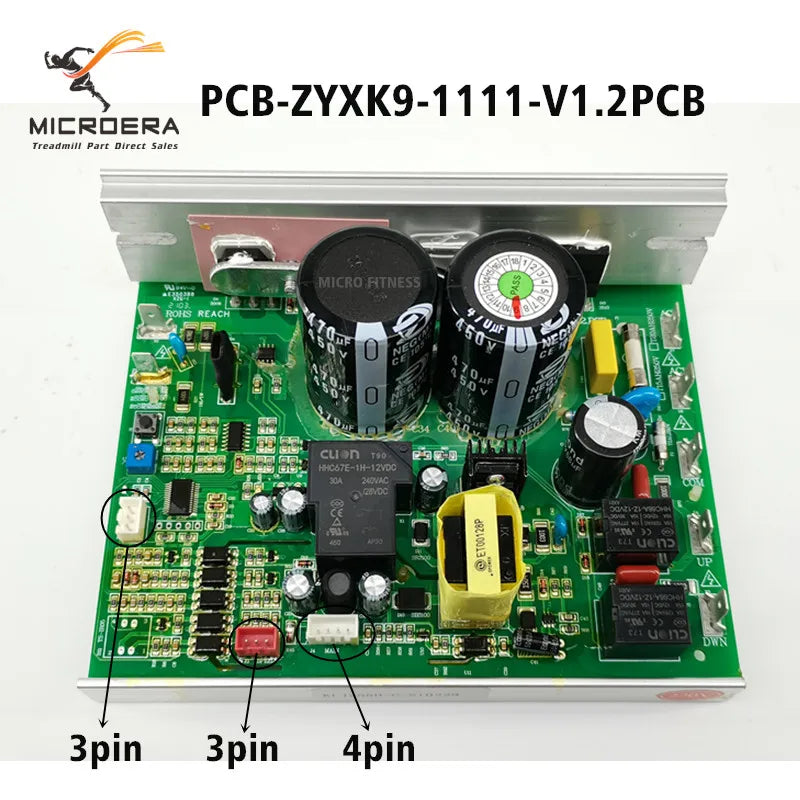 PCB-ZYXK9-1111-V1.2 Treadmill Motor Controller Control Board PCB ZYXK9 1111 V1.2 PCB Circuit Board Drive Panel Power Board