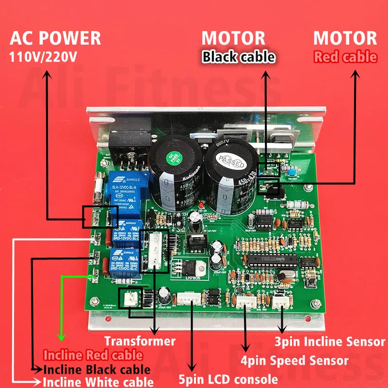 Treadmill Controller Motherboard ZH-KQSI-CP2.PCB for BH G6414v Driver Circuit Board Control Board ZH-KQSI-002 ZH-KQSI-CP1.PCB