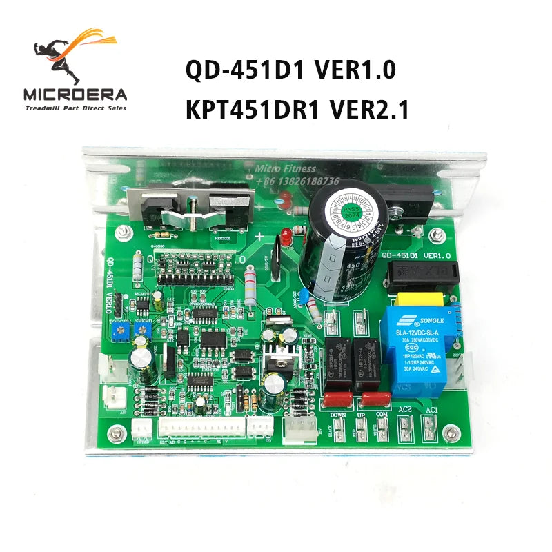 Replacement KPT451DR1 VER2.1 QD-451D1 VER1.0 Treadmill Motor Controller Control Board KPT451DRI VER2.1 Circuit Board KPT PCB