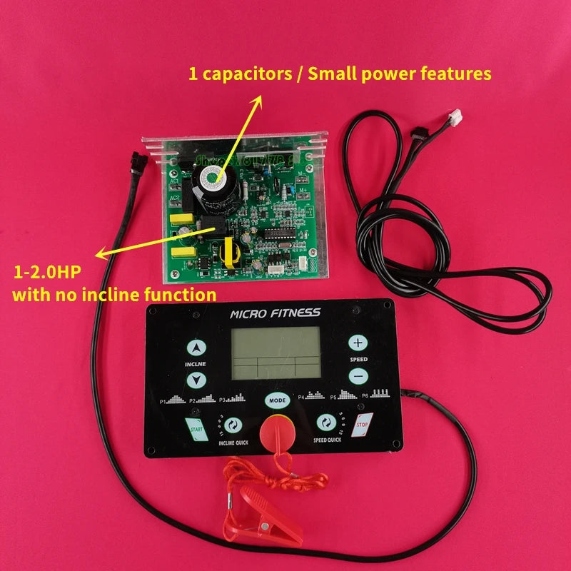 General Use Universal Treadmill Circuit Board Treadmill Console Display Screen Treadmill Motor Control Board Controller 1HP-4HP