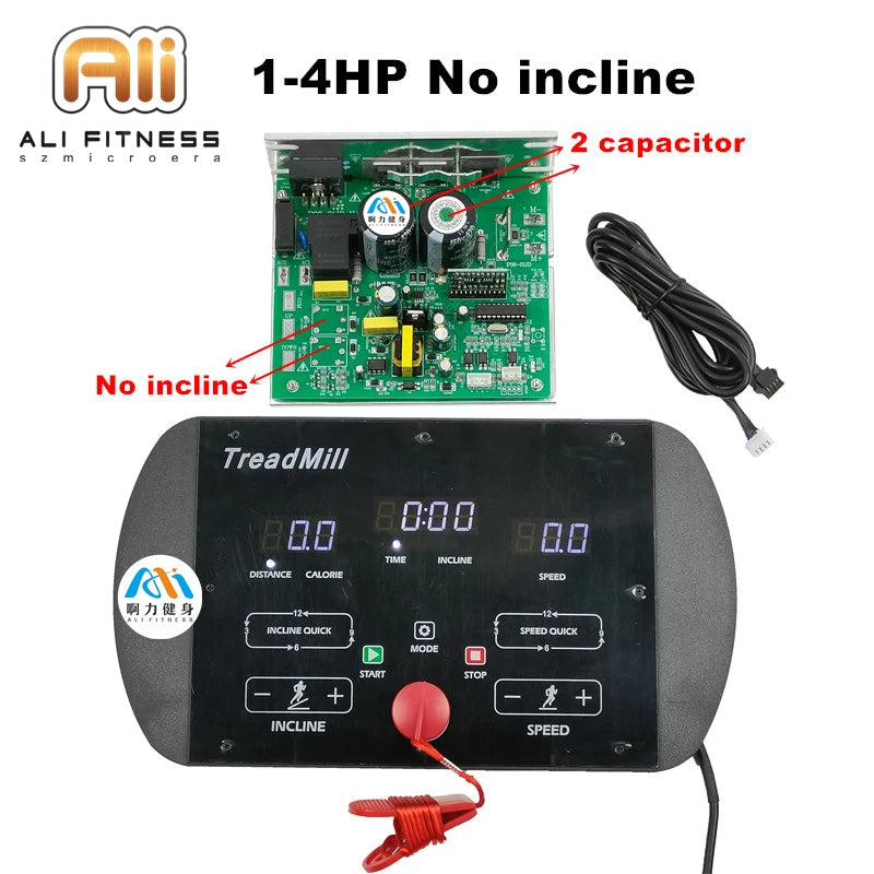 1 Universal General Treadmill Motor Controller Control board Treadmill instrument Display Circuit Panel 1-2.0HP 1-4.0HP DC Motor