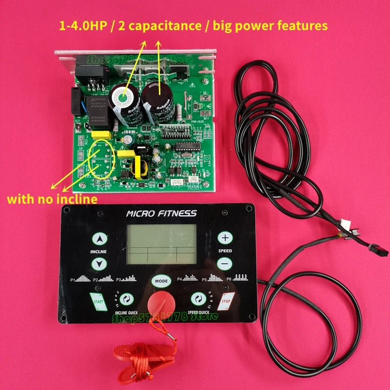 General Use Universal Treadmill Circuit Board Treadmill Console Display Screen Treadmill Motor Control Board Controller 1HP-4HP