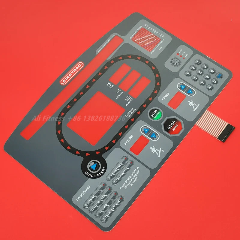 1P StarTrac button Star Trac 7532 7632 7600 Treadmill Button Panel Control Panel Membrane Switch for STAR T-RAC treadmill Keypad