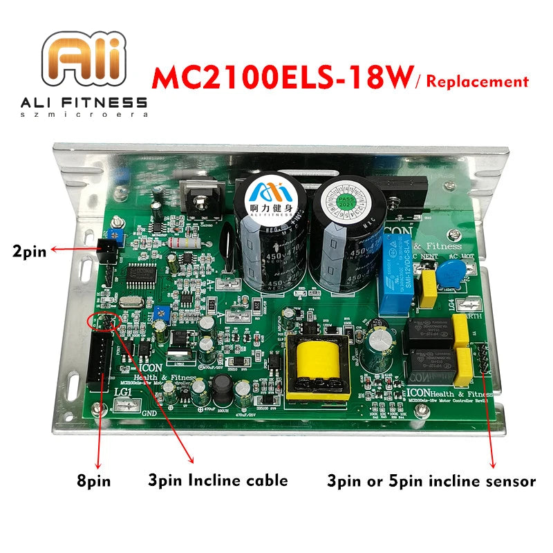 Replacement ICON PROFORM Nordic Track Treadmill Motor Controller MC2100ELS 18W 2y zy Control Board Circuit Board Motherboard