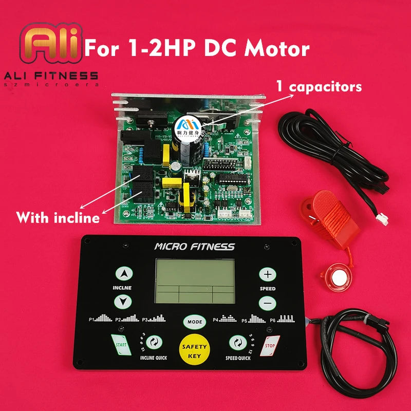General USE Universal Treadmill Circuit Board Treadmill Motor Control Board Controller 1HP-4.0HP Treadmill Console Display Tilt