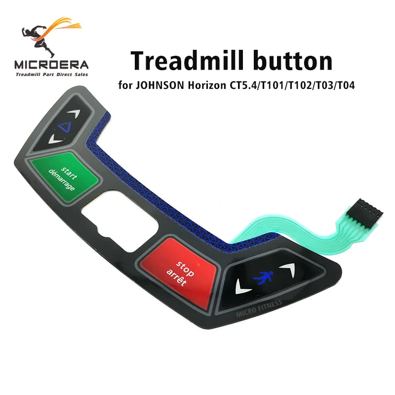 Quick Start Stop Button keyboard for JOHNSON Horizon CT5.4 T01-04 TM684-1US Treadmill Console button Parts Tredamill Repair