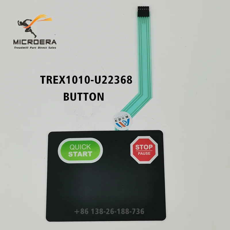 STAR TRAC Treadmill Button Keypanel STAR T RAC Control Panel Membrane Switch Sticker Key Film Start Stop Button TREX1010-U22368