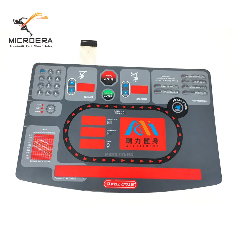 startrac 7532 7632 7600 Treadmill Membrane Keyboard Button Keypad star trac Treadmill numeric keypad Film keyboard