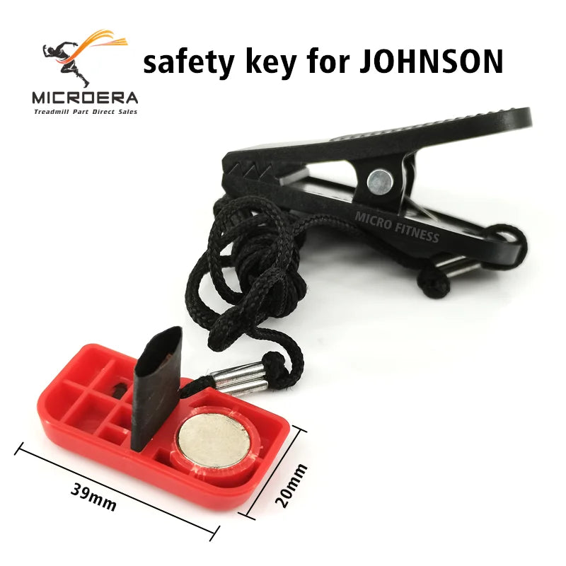 Original Treadmill Magnetic Safety Key Running Machine Emergency Safety Switch Stop Lock Start Key for JOHNSON HORIZON T101