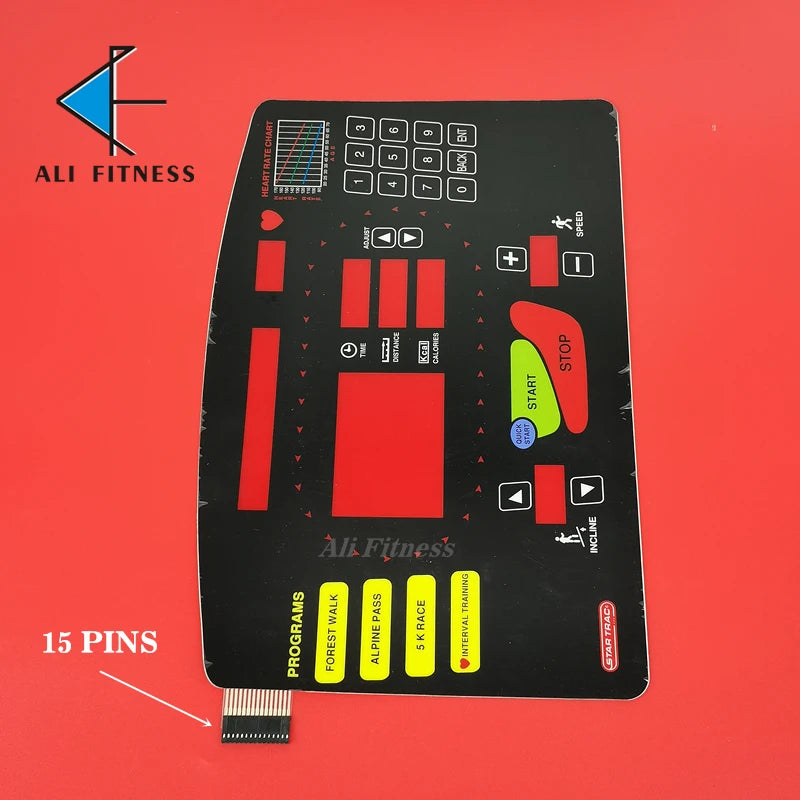 Startrac STAR TRAC Treadmill Button Panel Control Panel Membrane Switch for STAR T RAC treadmill Keypad