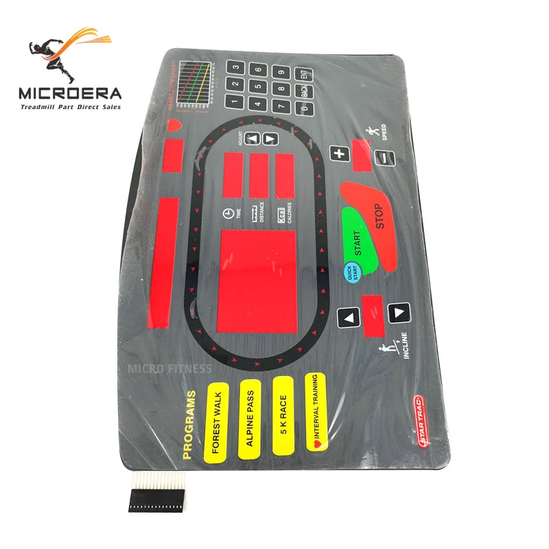 STAR TRAC Treadmill Button keyboard Film Sticker Key Startrac Treadmill Button Panel Control Panel Membrane Switch Number keys