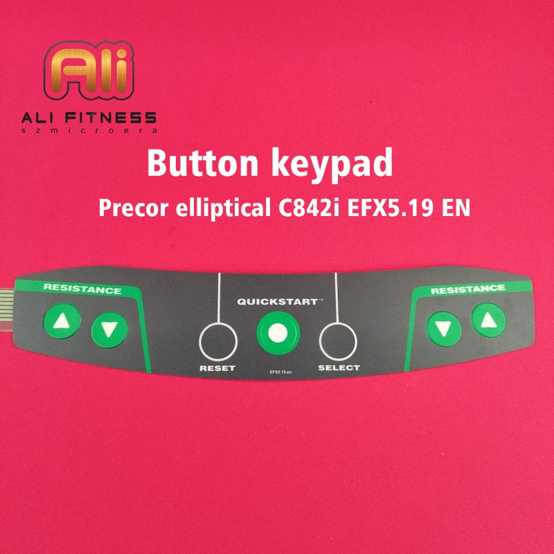 for PRECOR elliptical C842i EFX5.19 EN Button start stop button keyboard switch quick start button Membrane keypad