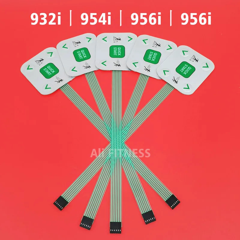 Replacement Button Keypad / Membrane Switch / Control Panel for Precor 932, 932i, 954, 954i, 956, 956i Treadmills