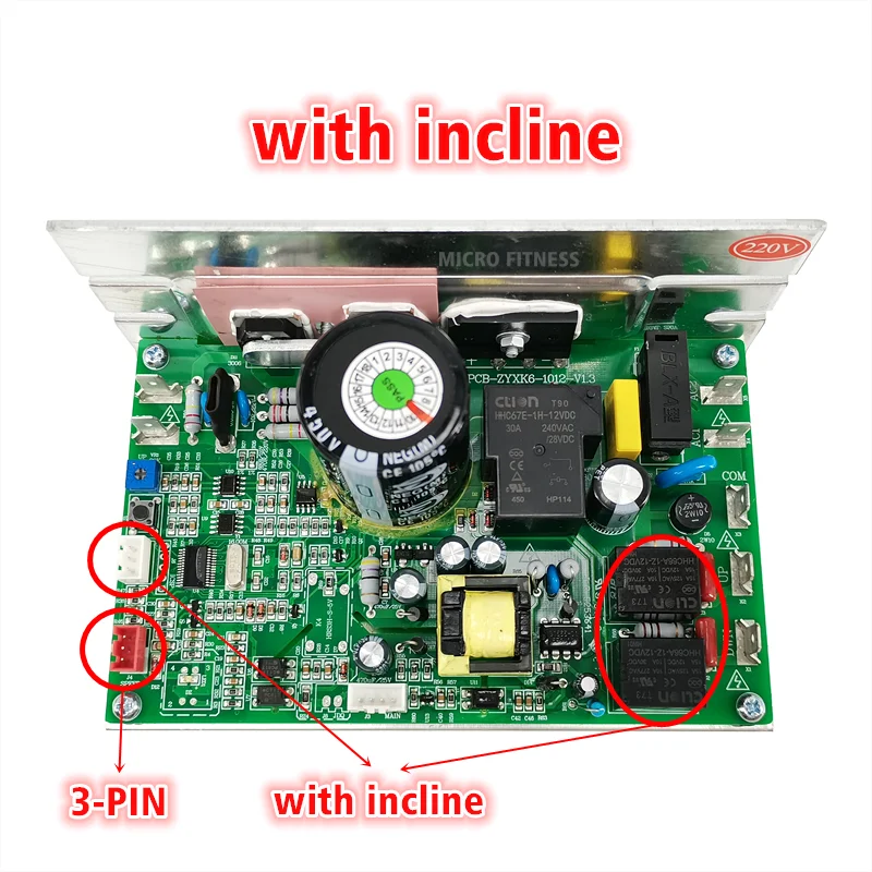 PCB-ZYXK6-1012-V1.3 Treadmill Controller PCB ZYXK6 1012 v1.3 for SHUA BC-1002 Treadmill power supply Circuit Control Board ZYXKZ