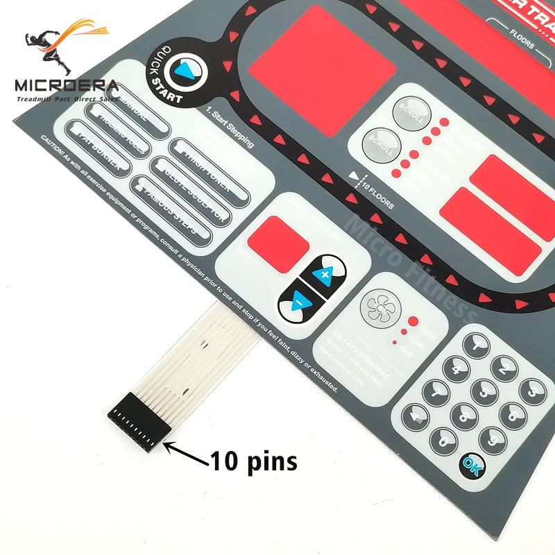 For STAR TRAC Crosstrainer Panel star trac Button membrane switch Control panel numeric keypad star trac elite 6230-SINTPO