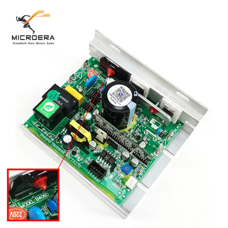 New B406D Treadmill Motor Controller Control Board for Johnson Tempo TREO Treadmill Driver Circuit Board Motherboard B406D KEN