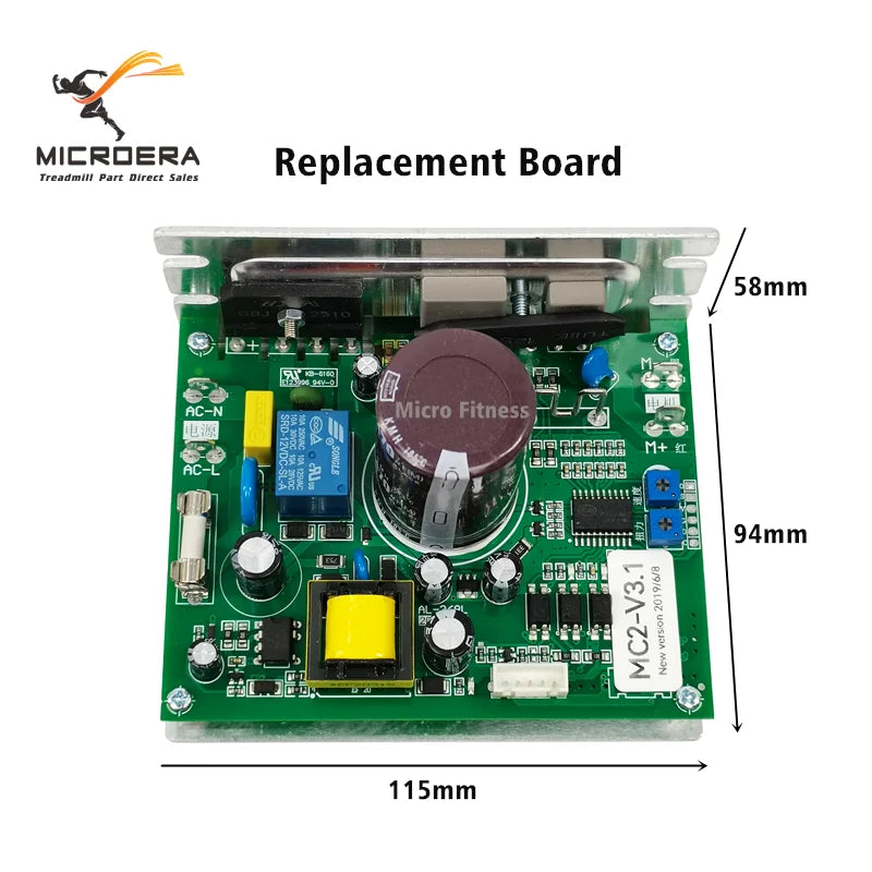 New MC2-V3.1 2020-03-15 Treadmill Motor Controller MC2 V3.1 Treadmill motor Controller Control board Circuit board drive