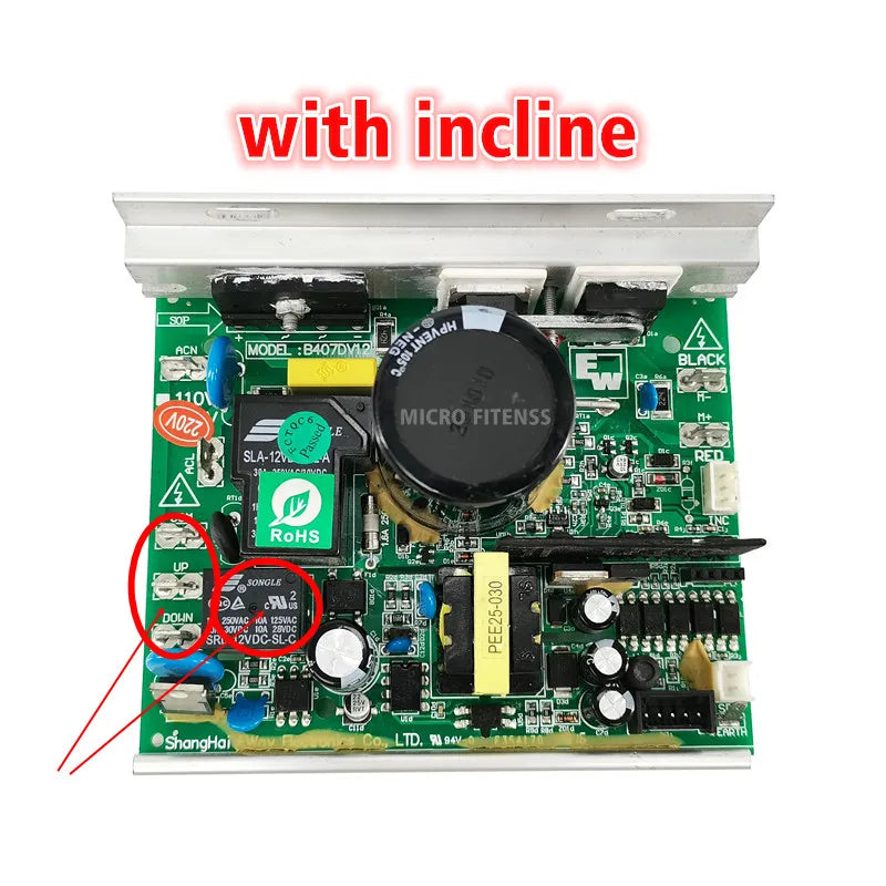 B407DV11 B407D Treadmill Motor Controller 407DV12 for SHUA Treadmill Control board Circuit board Motherboard Driver board