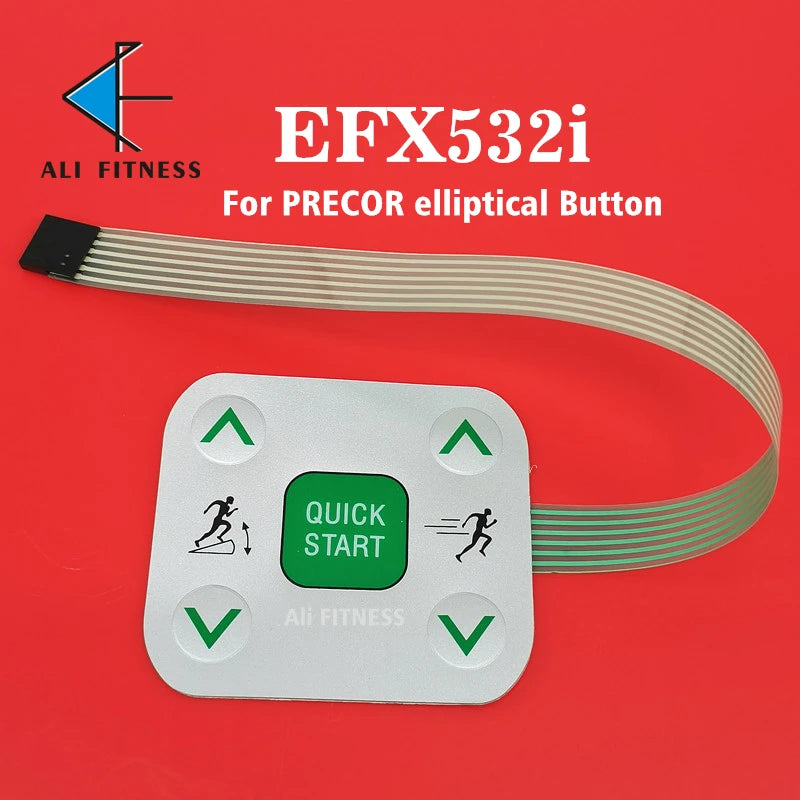 EFX 532i Elliptical Button keyboard Quick start stop for PRECOR EFX532i elliptical Button parts for PRECOR repair