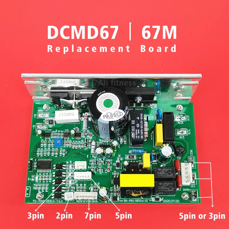 Replacement Treadmill Motor Controller for DK city Treadmill NB702028 compatible with ENDEX DCMD67 DCMD67M Control Circuit board