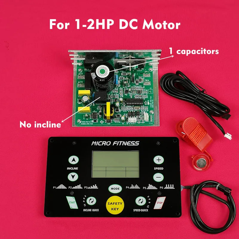 General Use Universal Treadmill Circuit Board Treadmill Console Display Screen Treadmill Motor Control Board Controller 1HP-4HP