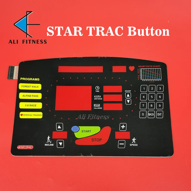Startrac STAR TRAC Treadmill Button Panel Control Panel Membrane Switch for STAR T RAC treadmill Keypad
