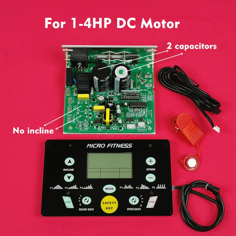 General Use Universal Treadmill Circuit Board Treadmill Console Display Screen Treadmill Motor Control Board Controller 1HP-4HP