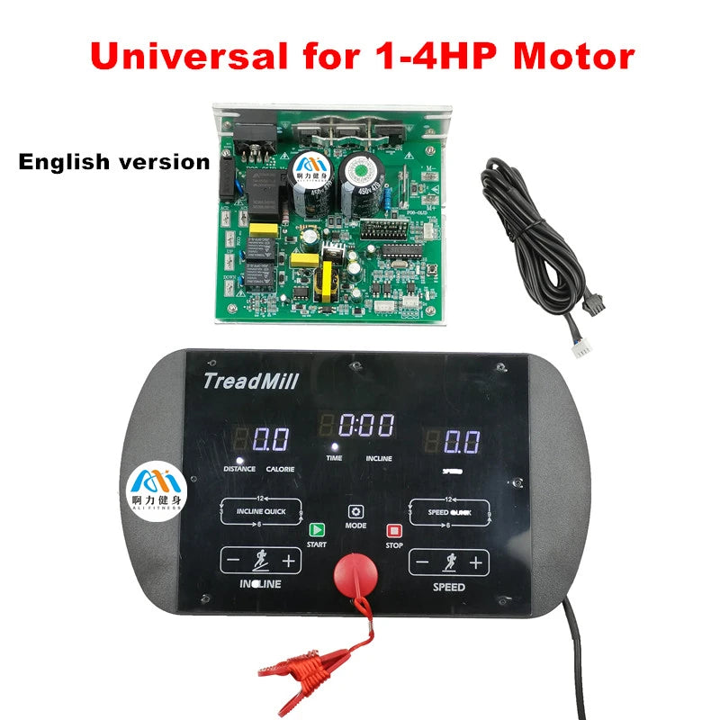 1 Universal General Treadmill Motor Controller Control board Treadmill instrument Display Circuit Panel 1-2.0HP 1-4.0HP DC Motor