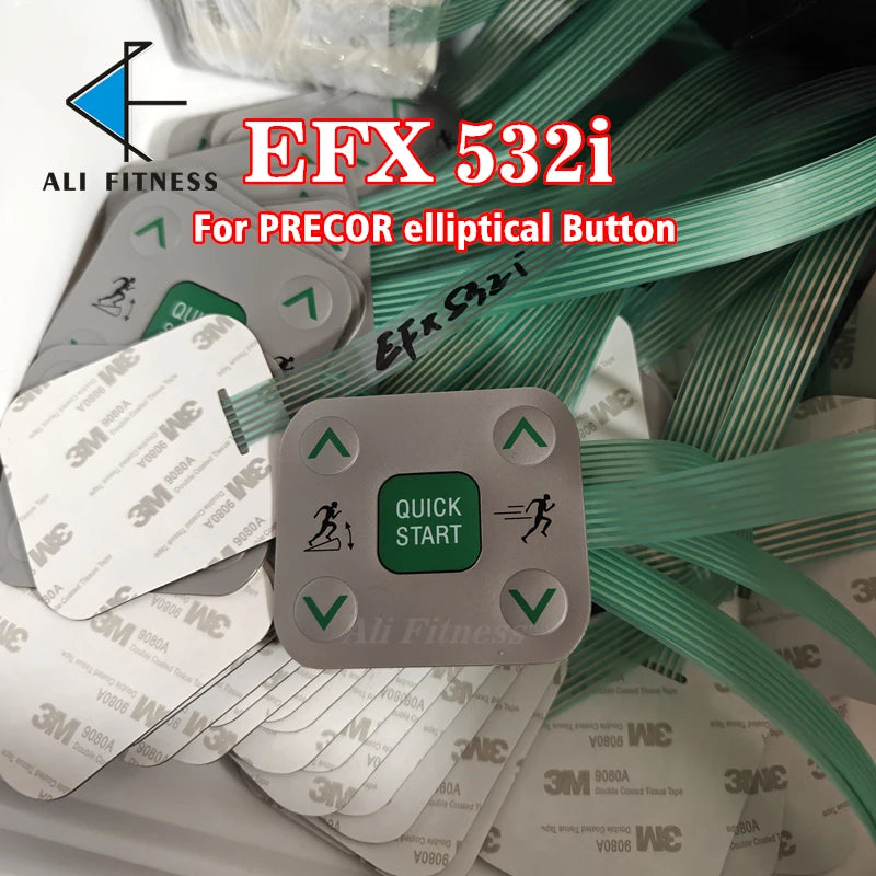 PRECOR EFX 532i Button Quick start stop elliptical Button keyboard for PRECOR EFX532i elliptical Button parts for PRECOR repair