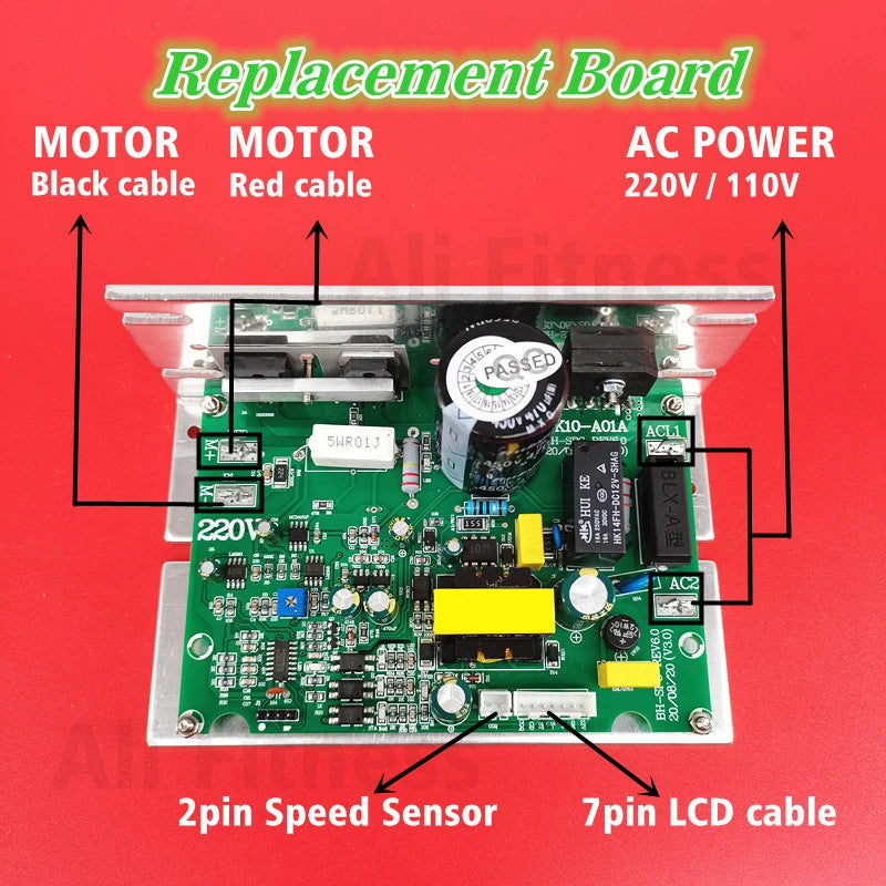 DK07-A01 DK-A01-A4 Treadmill Motor Controller Control board DK10-A01 compatible with DCMD67 Circuit board mainboard / NO incline