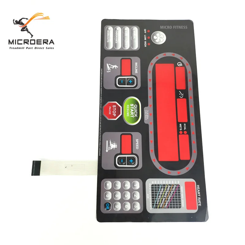 StarTrac STAR TRAC S TRC3562 TRC3582 TRX3552 TRX3572 Treadmill Start Stop Button keyboard Film Button Panel Control button