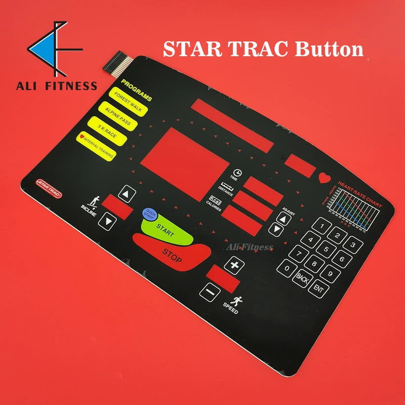 Startrac STAR TRAC Treadmill Button Panel Control Panel Membrane Switch for STAR T RAC treadmill Keypad