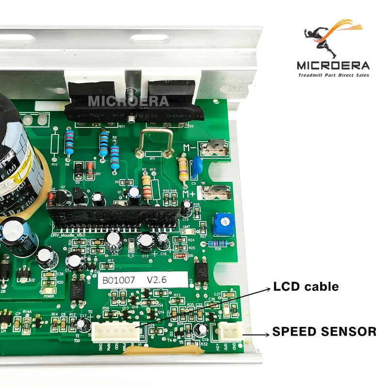for B01007 V2.6 V2.4 Treadmill Motor Controller Lower Control board  for Johnson TREO T101 Circuit Board Driver Mainboard