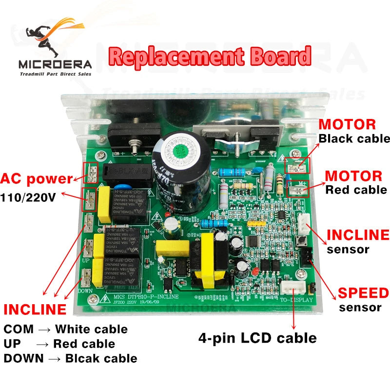 JF200 BL656AS Treadmill motor Controller power supply board compatible with MKS DTPB10-P 3pin Control board Motherboard