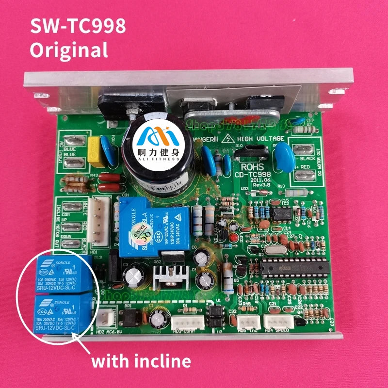 Treadmill motor speed Controller CD-TC998 SW-TC998 for Reebok Control board Driver board Power control board Mainboard repair