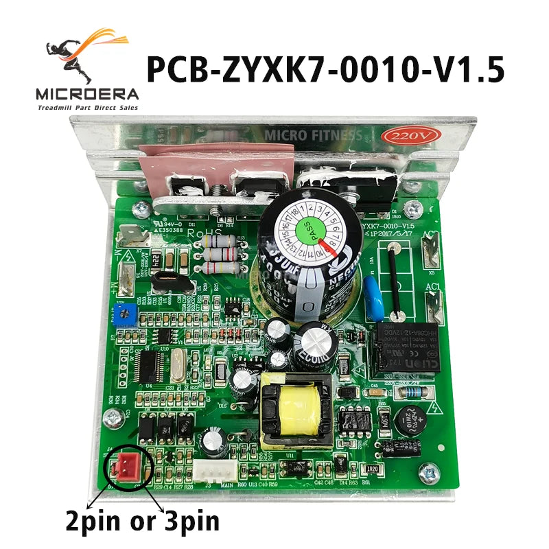 new PCB ZYXK7 0010 V1.4 Original Treadmill Motor Controller PCB-ZYXK7-0010-V1.5 Treadmill Driver Circuit board Control panel