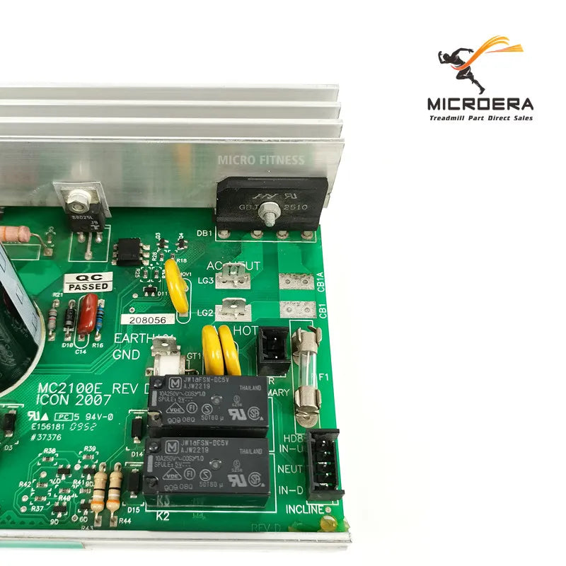 For Proform NordicTrack Treadmill Motor speed Controller U-MC2100E MC2100 E REV 2003 2007 Control panel Circuit board 220V 240V