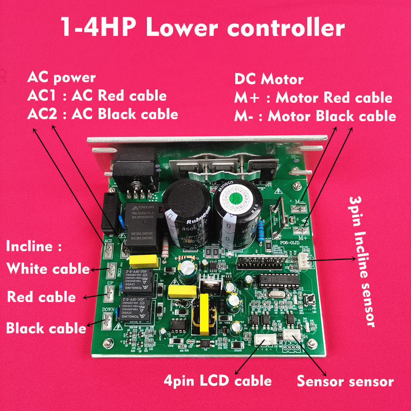General use Universal Treadmill Circuit board Treadmill Console display Treadmill motor control board controller 1HP-4.0HP motor