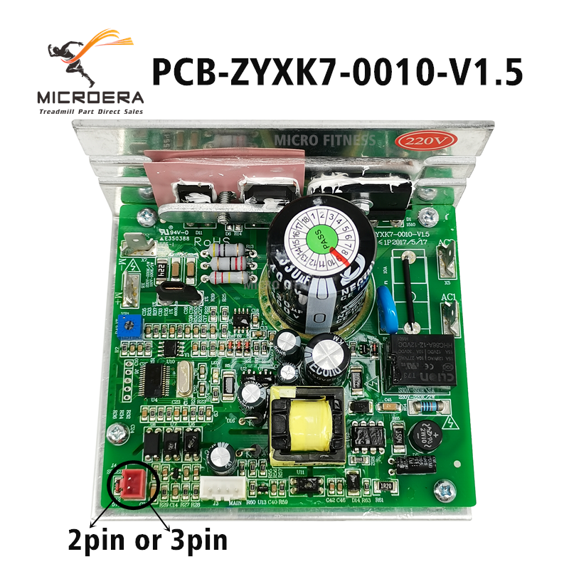 Treadmill Motor Speed Controller Control Panel Board PCB ZYXK7 1010 V1.4 PCB-ZYXK7-0010-V1.5