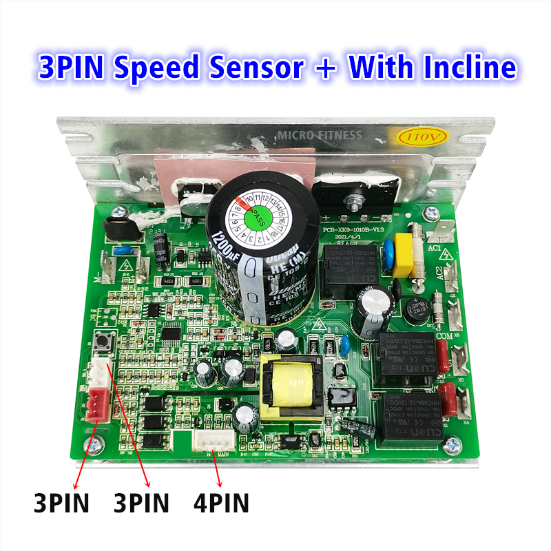 Treadmill Motor Speed Controller Control board PCB-XK9-1010B-V1.3 PCB ZYXK9 1010B V1.2