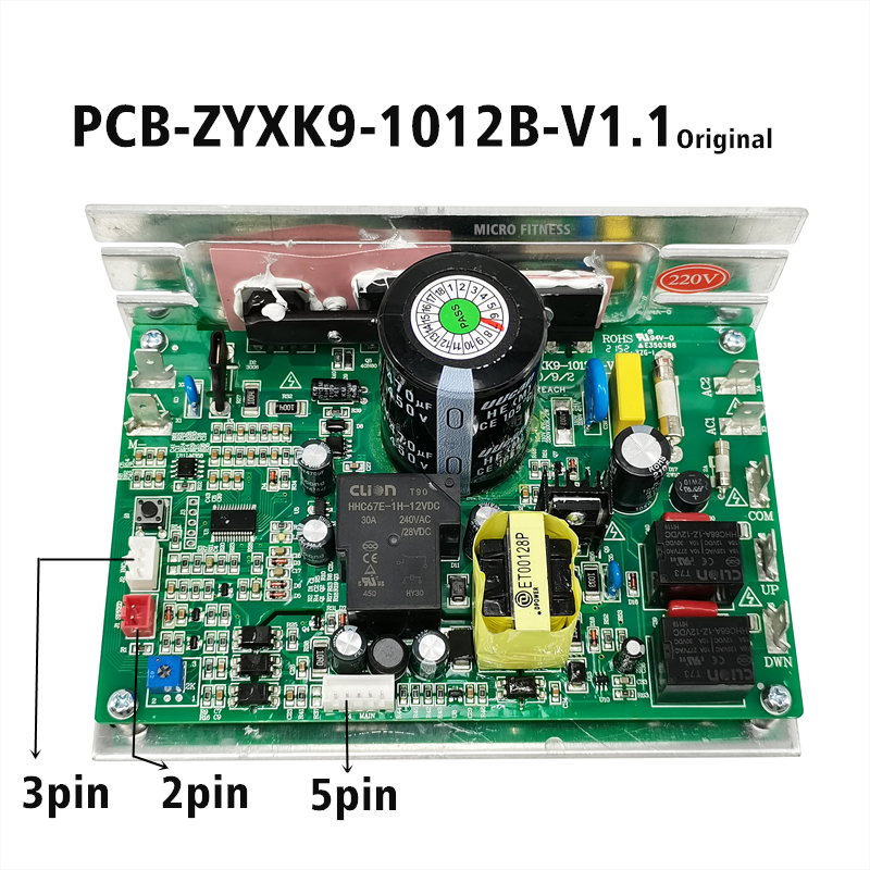 Treadmill Motor Speed Controller Control board PCB-ZYXK9-1012B-V1.1 PCB ZYXK9 1012 V1.2