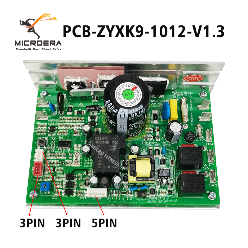 Reebok Treadmill Motor Controller Control board PCB-ZYXK9-1012B-V1.1 PCB ZYXK9 1012 V1.2