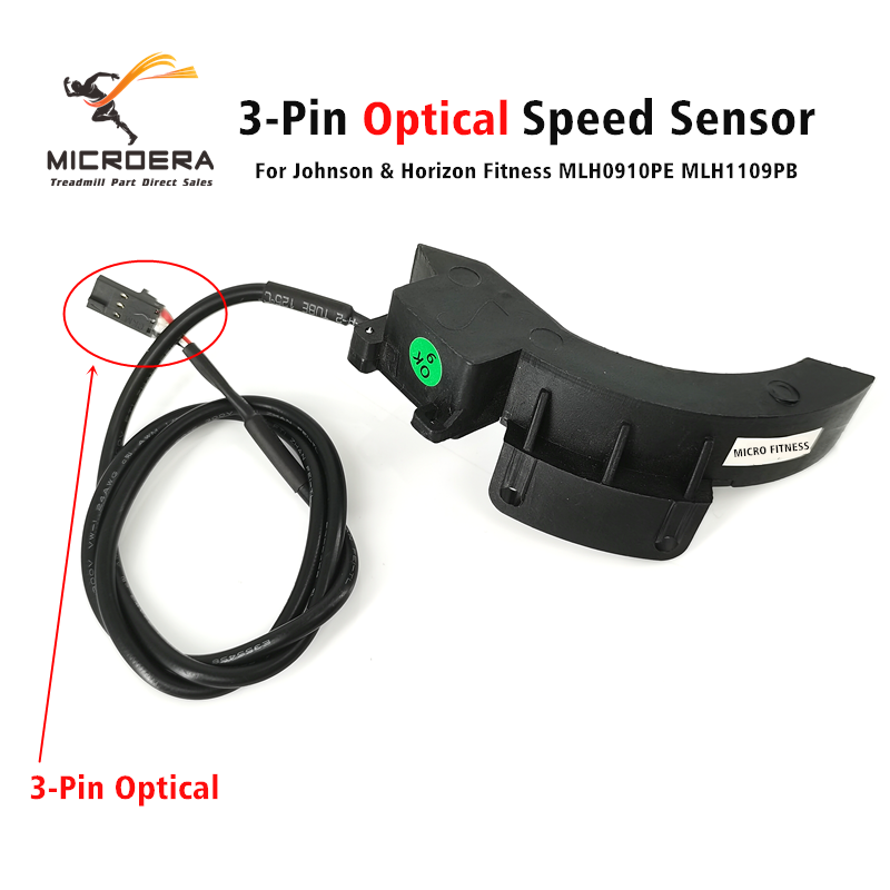 Original 3-pin Johnson Horizon Fitness Treadmill Speed Sensor Running Pedometer MLH0910PE MLH1109PB Optical Sensor